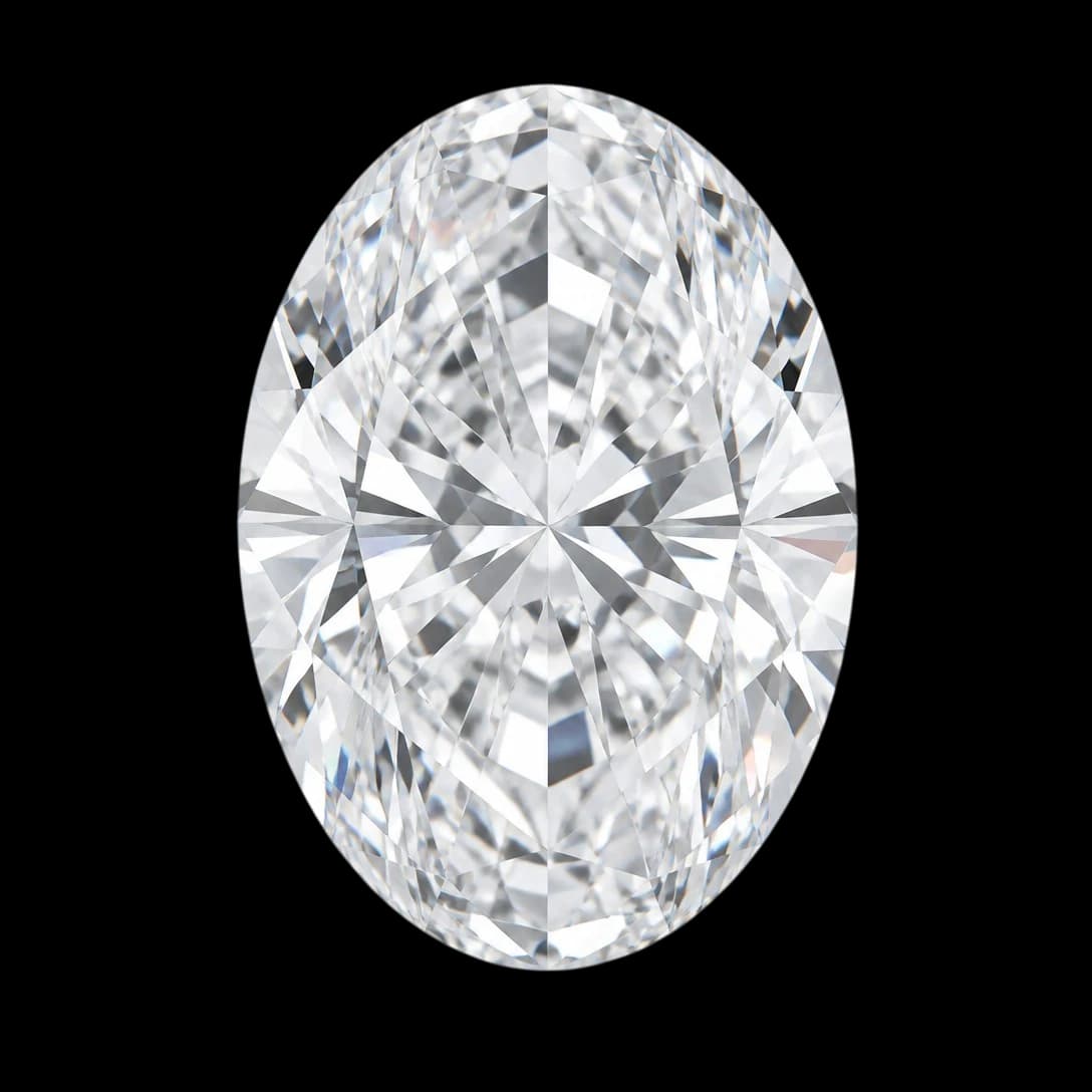 Oval cut diamond