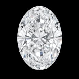 Oval cut diamond