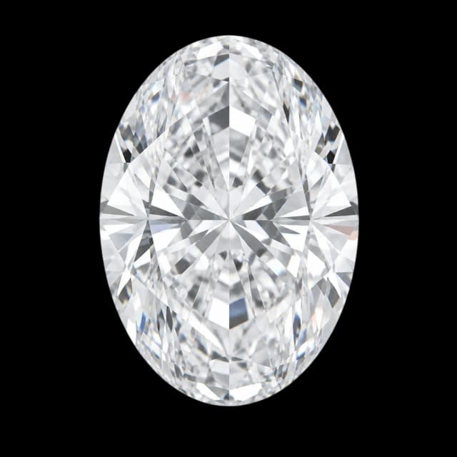 Oval cut diamond