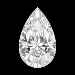 Pear cut diamond