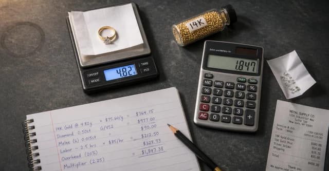 Jewelry Pricing Formula: Material, Labor, Markup