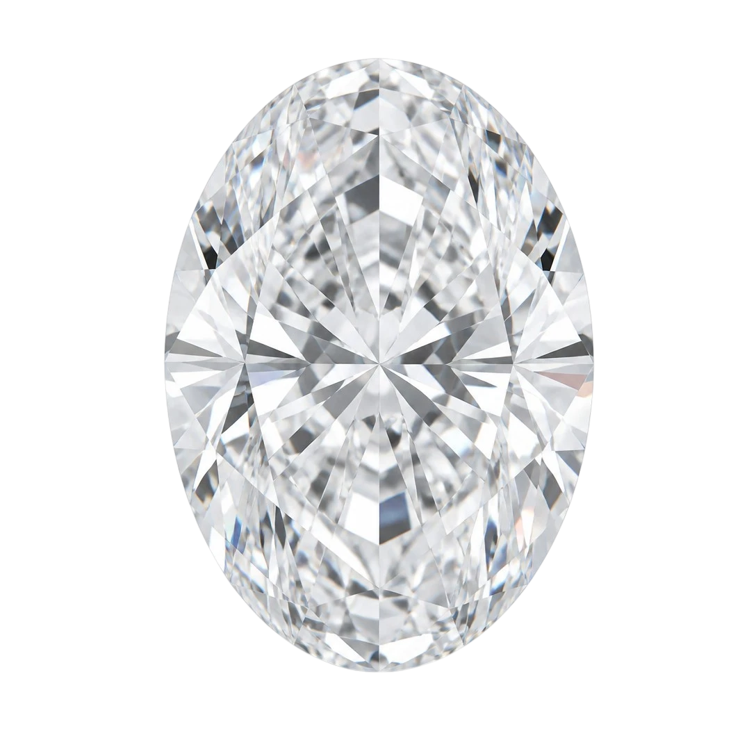 Oval cut diamond